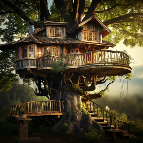 Tree house accomodation