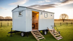 A Shepherds Hut in the Norfolk countryside