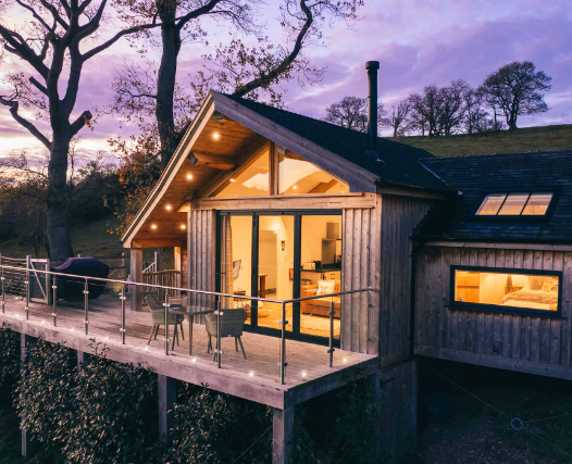 Luxury Welsh tree house at Oaklands glamping