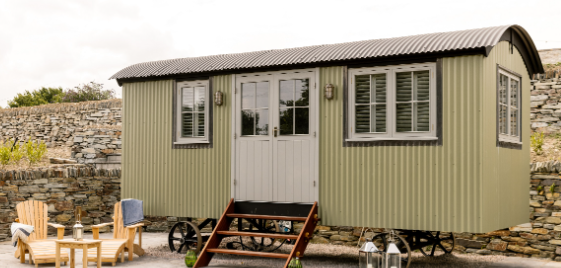 Shepherds Hut at Rick Steins restaurant in Cornwall