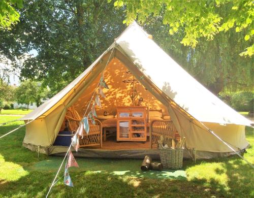 A fantastic yurt tent available in the summer months